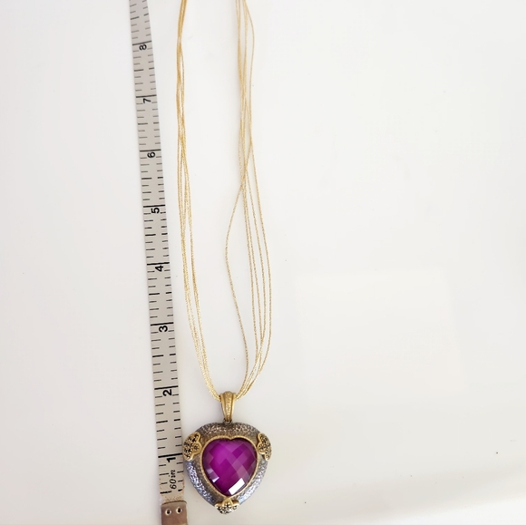 Alan K purple heart necklace 💜 - Picture 7 of 7